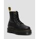 Dr. Martens Women's Jadon Faux Fur Lined Leather Platform Boots in Black, Soft Leather, Size: 13