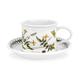 Portmeirion Botanic Garden Mocha Coffee Cup and Saucer Yellow Jasmine