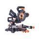 Evolution Power Tools - Evolution R210SMS+ 210mm Sliding Compound Mitre Saw With tct Multi-Material Cutting Blade (110V)