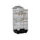 Pawhut Bird Cage For Budgies Finches Canaries With Accessories, Toys, Tray And Handle (Black)