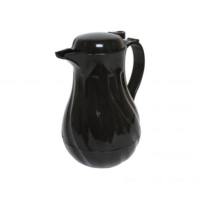 Thunder Group PLWS064BK 64 oz Beverage Server w/ Push Button Lid - Poly, Black