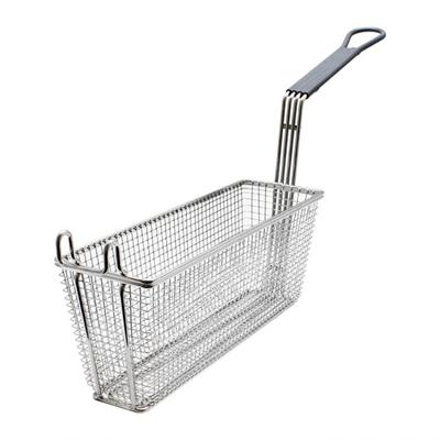 Thunder Group SLFB007 Fryer Basket w/ Coated Handle & Front Hook, 13 3/8