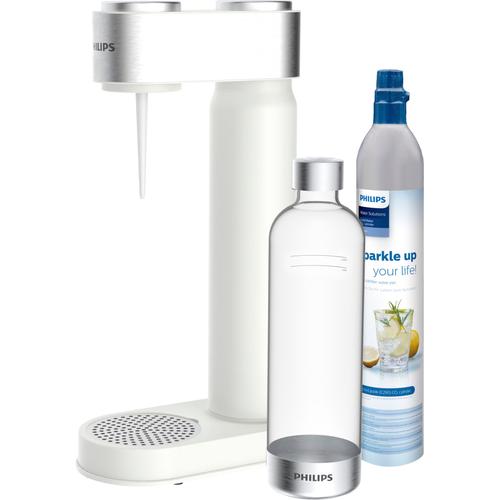 "Wassersprudler PHILIPS ""Viva"" weiß Wassersprudler & CO2-Zylinder,1L Kunststoff-Flasche"