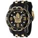 Invicta NHL Toronto Maple Leafs Men's Watch - 48mm Gold Black (ZG-42326)