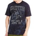 Liquid Blue Led Zeppelin USA Tour 77 Tie Dye Kurzarm T-Shirt, Krawattenfarbe/Mehrfarbig, 3X-Groß