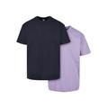 Urban Classics Herren T-Shirt Midnightnavy+Lavender L