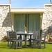 Outdoor Adirondack Patio Dining Chair Retro Aesthetic Furniture Home, Balcony, Terrace, Lawn, Pool, Deck Garden