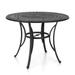 Patio Outdoor Cast Aluminium Dining Table with Umbrella Hole