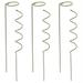 Climbing and Stem Plant Support Stakes - 16 Inches 3X Single Stem Flower Stakes and 3X Spiral Plant Wires Garden Stakes