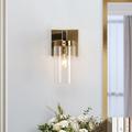 Savonnerie 1-Light Farmhouse Black Gold Wall Sconce Lighting Modern Bathroom Vanity Lights - 4.7 L x 6.5 W x 8.5 H Black and Gold