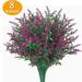 wofedyo 8 bundles artificial lavender flower outdoor flowers for decoration uv resistant Watermelon Red 34*10*4