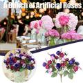 RnemiTe-amo Dealsï¼�Artificial Flower Artificial Rose Bouquet Consisting 7 branches 21 Roses Silk Decorative Bouquet