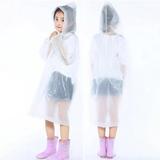 Raincoat for Kids EVA Kids Rain Coats Reusable Rain Poncho Jacket for Boys and Girls