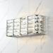 JONATHAN Y Maeve Crystal Rectangle 3-Light Iron/Crystal Glam Modern LED Vanity Light by 2 Bulb