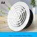 ABS Ventilation Grille Air Vent Round Air Grille Air duct Vent Covers Louver Vent 75/100/150/200mm Ceiling Wall Mount Round