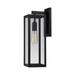Globe Electric Vintage Matte Black Hardwired 1-Light Hurley Wall Sconce 16 H x 6 W x 8 D in.