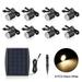 3.2V 0.2W 8PCS Solar Deck Lights IP65 Waterproof Solar Garden Light Sensing Garden Paths Underground Lamp LED Floor Light Warm White