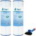 Tier1 Pool & Spa Filter Cartridge 2-pk with Tier1 Wand Brush Filter Cleaner | Replacement for Hayward CX1750RE C1900RE FC-1294 PA175 and More | 175 sq ft Pleated Fabric Filter Media