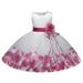 BJUTIR Dresses For Girls Kids Baby Sleeveless Flower Prints Princess Dress Custume Dress Dress Show Dress