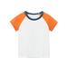 ZHAGHMIN Boys Shirts Size 7 Toddler Kids Girls Boys Short Sleeve Basic Color Block T Shirt Casual Tees Shirt Tops Solid Color Sleeve Kid Boys Graphic Long Sleeve Shirt Boys Cool Shirts Long Sleeve T