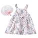 Summer Dresses Girls And Toddlers Sleeveless A Line Short Dress Casual Print Pink 100