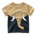 ZHAGHMIN Toddler Baby Boy Clothes Short Kids for 17 Clothes Animals Tops Toddler Years Crewneck Baby T Sleeve Cartoon Shirts Tee Boys Boys Tops Boys Camouflage Shirts Size 8 Boys 2T Long Sleeve Shir