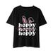 ZHAGHMIN Toddler Boy 3D T Shirt Easter Day Prints Shirts Toddler Girl Boys Short Sleeve Bunny T Shirt Kids Girls Tee Tops 5 Shirt Boys Lightweight Top Boys Tee Shirts Plain Boys Long Sleeve Shirts S