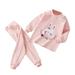 Toddler Outfit Sets For Teens Girls Boys Soft Pajamas Cartoon Prints Long Sleeve Sleepwear Kids Clothes Suit