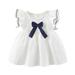 Flower Girl Dress Short Sleeve Casual Dress Casual Print White 90