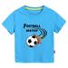 ZHAGHMIN Long Sleeve Shirts for Boys Toddler Kids Girls Boys Football Cartoon 3D Prints Loose Tops Soft Short Sleeve T Shirt Tee Tops Clothes T Pack 7 Youth 7 Short Size Medium Tops Boys Long S