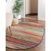 Rugs.com Azalea Collection Rug â€“ 5 x 8 Oval Multi Medium Rug Perfect For Living Rooms Large Dining Rooms Open Floorplans