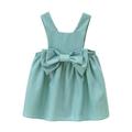 ZHAGHMIN Teen Formal Dresses 12-14 Girls Kids Toddler Baby Girls Sleeveless Solid Bowknot Suspender Skirt Princess Dress Outfit Clothes Girls Leotard Dress 2T Dress Baby Girls Birthday Dress Posh Fa