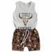 ZHAGHMIN Toddler Sets for Boys Boys Summer Cow Vest T Shirt Shorts Suit Handsome Loose Two Piece Suit Foreign Trade Style Suit Trend Sleepers Toddler Boy Summer Clothes Bodysuit Pant Set Little Boy