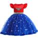 Supergirl Tutu Dress For Girls Halloween Costume Fancy Party Cosplay Dress Up