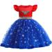 Supergirl Tutu Dress For Girls Halloween Costume Fancy Party Cosplay Dress Up