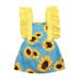 Toddlers And Baby Girls Dress Sleeveless Midi Dresses Floral Print Yellow 100