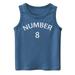 ZHAGHMIN Boys T Shirts 10-12 Years Toddler Kids Baby Boys Girls Letter Number 8 Sleeveless Crewneck Vest T Shirts Tops Tee Clothes for Children Thermal Shirt Big Boys Shirt Long Sleeve Fruit Pack Lo