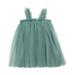 ZHAGHMIN Dresses Teen Girls Summer Girls Suspender Mesh Dress Pure Color Children Summer Tulle Party Princess Dress Fluffy Casual Dresses Flower Lace Girls Size 5 Girl Skirt Preemie Dress Girls Part