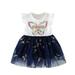 Toddler Girls Dress Sleeveless A Line Short Dress Casual Print White 13