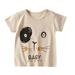 ZHAGHMIN Boys Button Children Kids Toddler Baby Boys Girls Cute Cartoon Animals Short Sleeve Blouse Top T Shirt Outfits Clothes Basketball T Shirt Boy Boy Set Boy 2 Sleeveless Soft Pack Tops for Lit