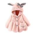 Keep Thicken Winter Rabbit Girls Baby Jacket Coat+Bag Warm Cartoon Hooded Girls Coat&jacket Bright Puffy Jacket Puffy Jackets for Girls