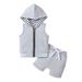 ZHAGHMIN Baby Boy Outfits 6-9 Months Baby Girls Floral Autumn Sunflower Print Sleeveless Hooded Hoodie Shorts Outfits Sweatshirts Clothes Sweatsuit for Girls Size 8 Baby Stuff for Warm Outf