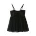 Dresses for Girls Sleeveless A Line Short Dress Butterfly Print Black 90