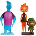 Disney and Pixar Elemental Action Figure 3 Packs Authentic Posable Movie Toys