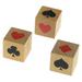 Trump Suit Marker Dice Lot of 3 - Indicator for Euchre Bridge Pinochle and Other Card Games Large Pips