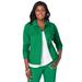 Plus Size Women's Classic Cotton Denim Jacket by Jessica London in Kelly Green (Size 28) 100% Cotton Jean Jacket