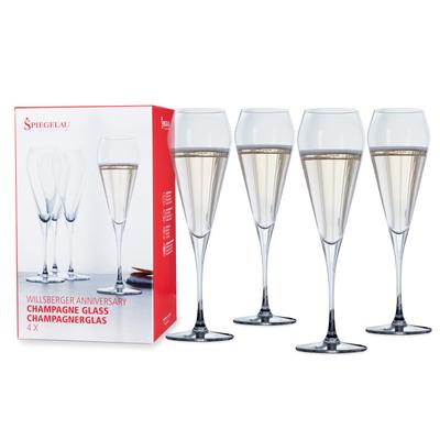Willsberger 8.5 Oz Champagne Flute (Set Of 4) by Spiegelau in Clear
