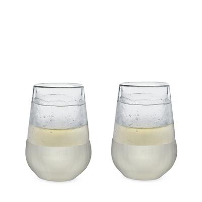 Glass Freeze Wine Glass (Set Of Two) By by HOST in Clear