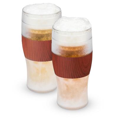 Beer Freeze Cooling Cups (Set Of 2) In Wood By by HOST in Wood