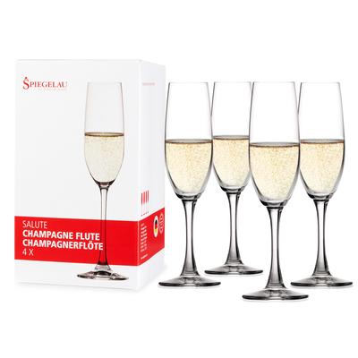 Salute 7.4 Oz Champagne Flute (Set Of 4) by Spiegelau in Clear
